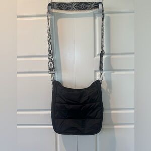 Ah-Dorned Black Puffer Classic Crossbody Adjustable Western Aztec Strap